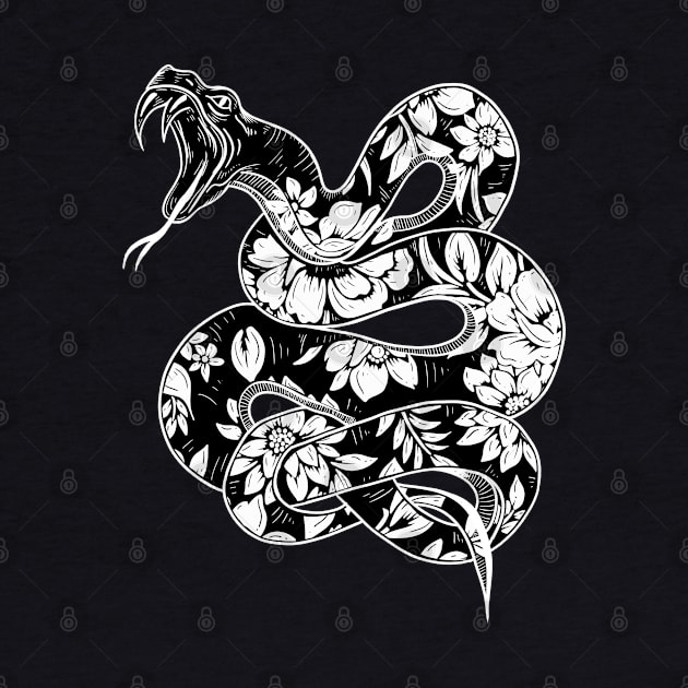 Floral snake by Jess Adams